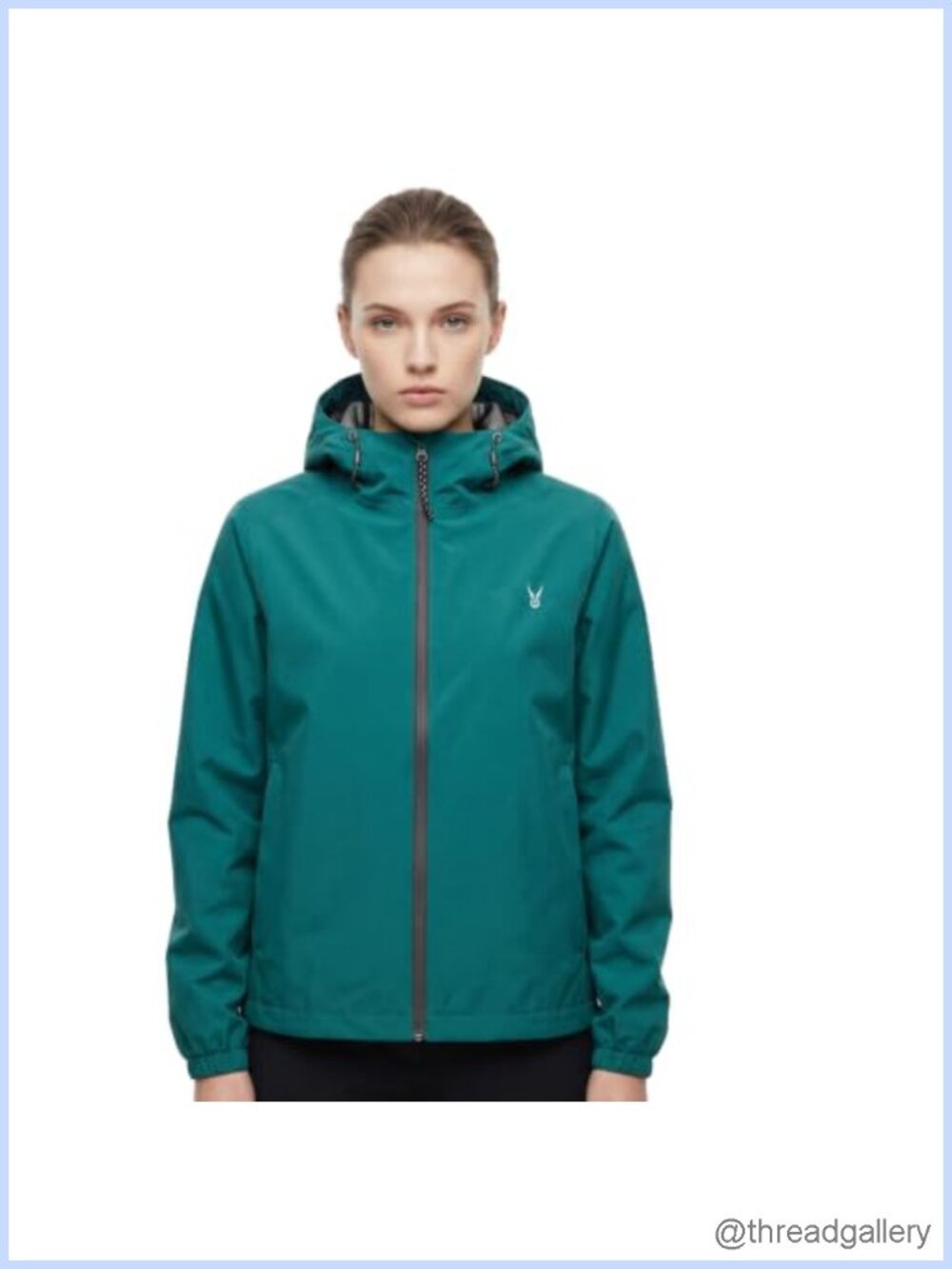 Women's Waterproof Rain Jacket Hood Mesh Lined Packable Windproof
